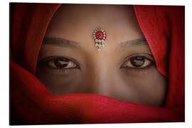 Magnettafel Indisches Porträt
