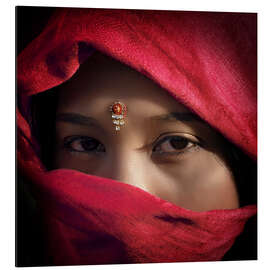 Aluminium print Rajasthan Portrait