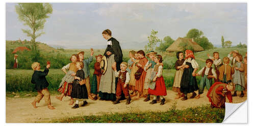 Muursticker The Excursion, 1872