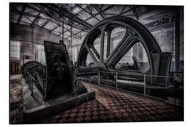 Magnettafel Schachtfördermaschine