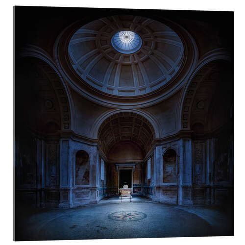 Acrylic print Full moon over the mausoleum