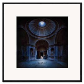 Stampa artistica con cornice Full moon over the mausoleum