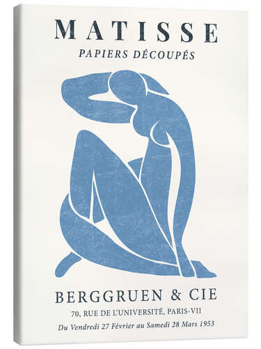 Tableau sur toile Blue Nude - Berggruen & Cie