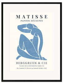 Ingelijste kunstdruk Blue Nude - Berggruen &amp; Cie