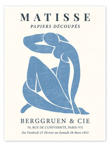 Poster Blue Nude - Berggruen & Cie