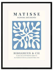 Ingelijste kunstdruk Coral Blue - Berggruen &amp; Cie
