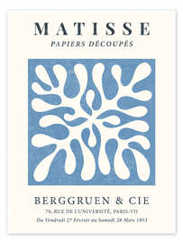 Poster Coral Blue - Berggruen &amp; Cie