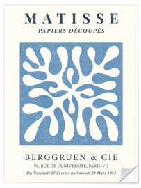 Sticker mural Coral Blue - Berggruen &amp; Cie