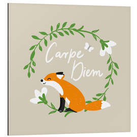 Aluminium print Carpe Diem Fox