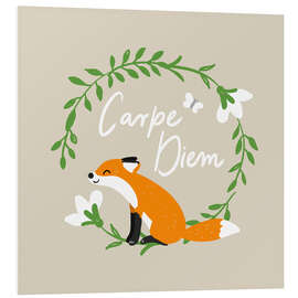 Tableau en PVC Carpe Diem Fox