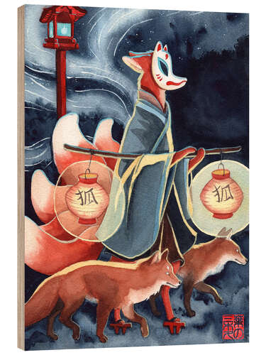 Puutaulu Kitsune