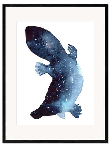 Impression artistique encadrée Galaxy Platypus