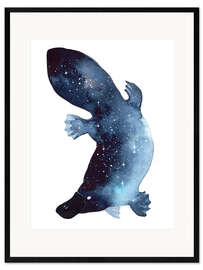 Ingelijste kunstdruk Galaxy Platypus