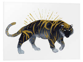 Foam board print Golden Tiger