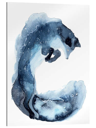 Gallery print Galaxy, Jumping Fox