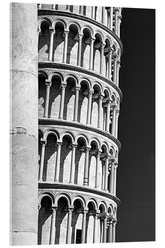 Stampa su vetro acrilico The Leaning Tower of Pisa in Italy