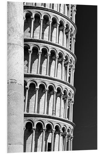 Hartschaumbild Der schiefe Turm von Pisa in Italien