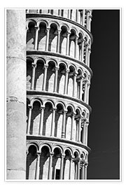 Kunstwerk  The Leaning Tower of Pisa in Italy - Buellom