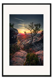 Gerahmter Kunstdruck Gohrisch - Sächsische Schweiz