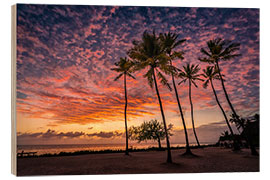 Wood print Zanzibar - Sunrise in paradise