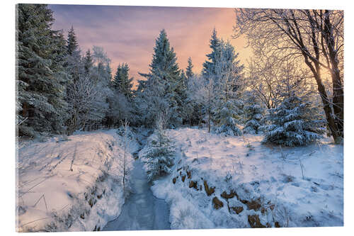 Akryylilasitaulu Altenberg winter landscape