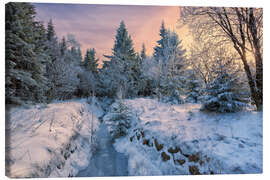 Leinwandbild Winterlandschaft Altenberg