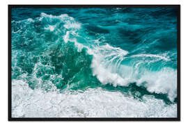 Gerahmter Kunstdruck Wellenspiel