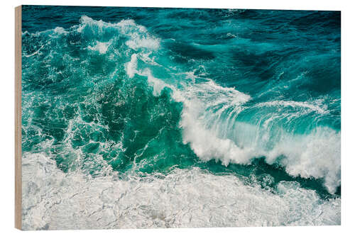 Quadro de madeira Wave play