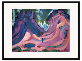 Gerahmter Kunstdruck Amselfluh