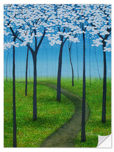 Naklejka na ścianę Forest path