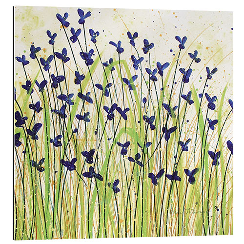 Tableau en plexi-alu Blue Blossoms