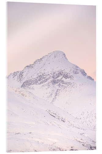 Akrylbilde Sunset in the Mountains