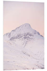 Foam board print Sunset in the Mountains