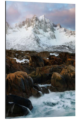 Aluminium print Sunrise on Senja Island in North Norway