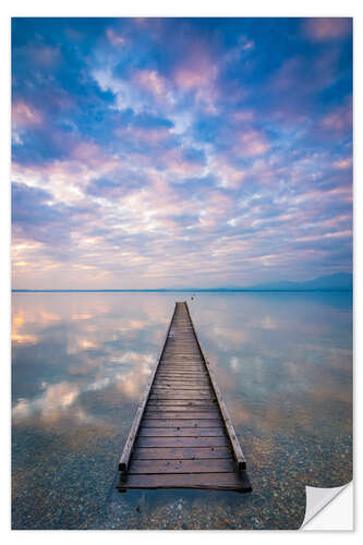 Autocolante decorativo Jetty at Lake Chiemsee