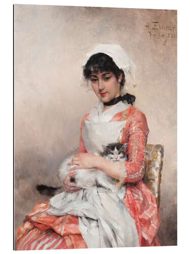 Gallery print Girl with a Cat