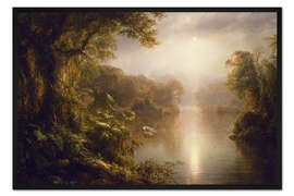 Gerahmter Kunstdruck Fluss des Lichts