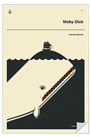 Selvklebende plakat Moby-Dick