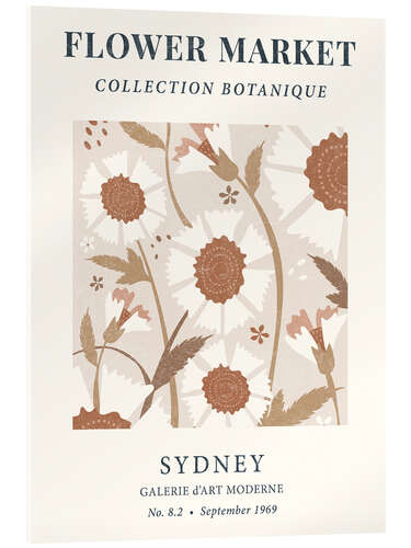 Akryylilasitaulu Flower Market Sydney