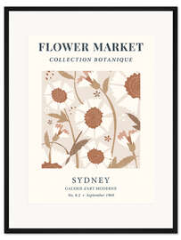 Gerahmter Kunstdruck Flower Market Sydney