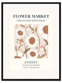Impressão artística com moldura Flower Market Sydney