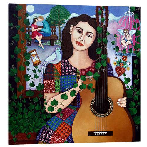 Acrylglasbild Violeta Parra wieder siebzehn