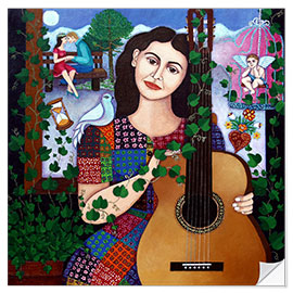Selvklebende plakat Violeta Parra return to seventeen