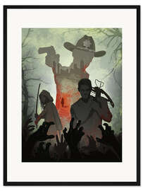 Gerahmter Kunstdruck The Walking Dead