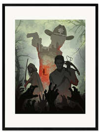 Ingelijste kunstdruk The Walking Dead