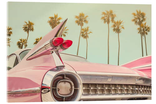 Obraz na szkle akrylowym The pink American classic