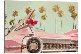 Tableau en plexi-alu The pink American classic