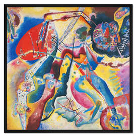 Gerahmter Kunstdruck Gemälde mit rotem Fleck (1914)