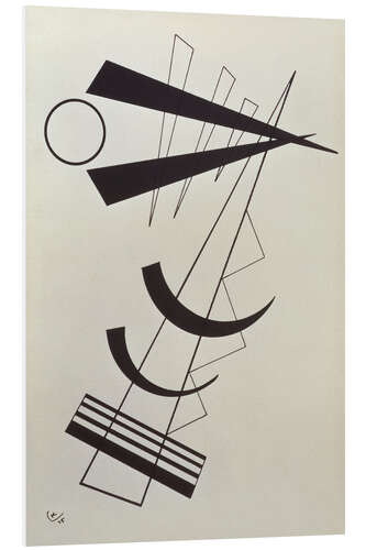 Foam board print Emphasised weights in black & white (1925)