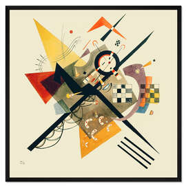 Gerahmter Kunstdruck Studie für Auf Weiß II (1922)